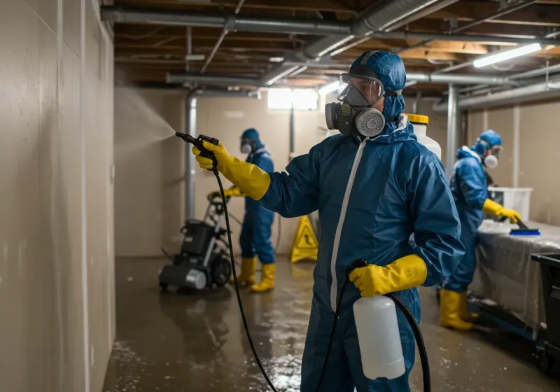 Basement Sanitization and Antimicrobial Treatment process in Benton, AR